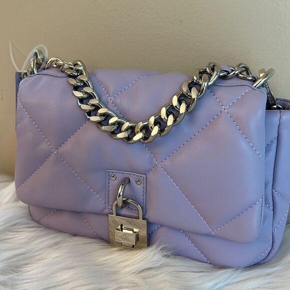 NWOT Steve Madden (Btulsa) Quilted/ Shoulder Crossbody Bag - Lavender - Picture 4 of 10